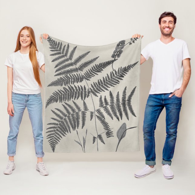 Vintage Ferns Fleecedecke (Beispiel)