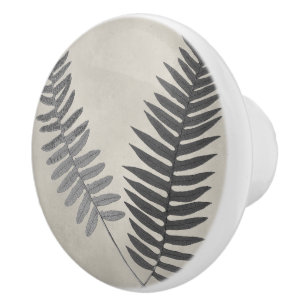 Vintage Ferns Keramikknauf