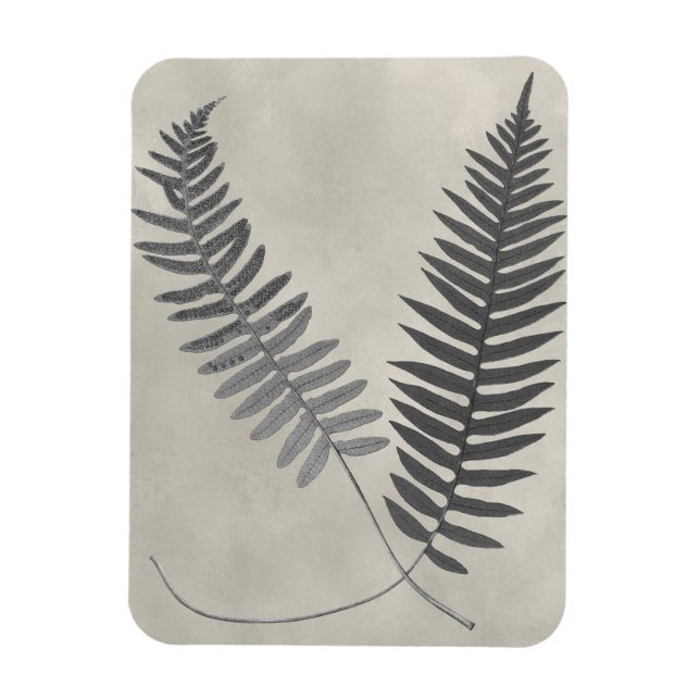 Vintage Ferns Magnet (Vertikal)