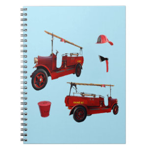 Vintage Feuerlöschausrüstung, Notizblock