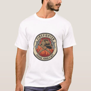 Vintage-Feuerwehrheld für Geschenke Männer-Shirt T-Shirt