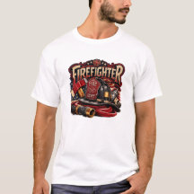 Vintage-Feuerwehrmann Retro-Emblem-Design