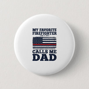 Vintage-Feuerwehrmann-Vater-Flag-Shirt-Design_1 Button