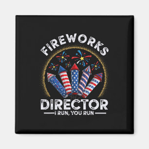 Vintage Feuerwerk-Direktor I Lauf Du Lauf 4. Juli Magnet