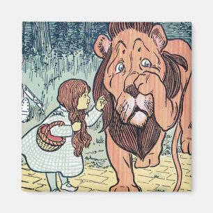 Vintage-Figuren aus Der Zauberer von Oz, Gelbe Zie Magnet