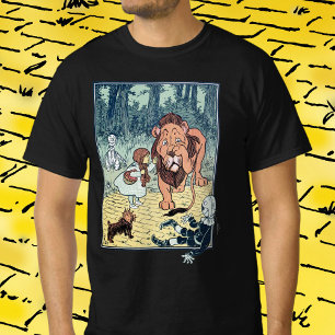 Vintage-Figuren aus Der Zauberer von Oz, Gelbe Zie T-Shirt