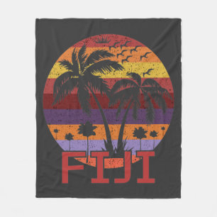 Vintage Fiji Summer Beach Reise Fleecedecke