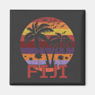 Vintage Fiji Summer Beach Reise Magnet