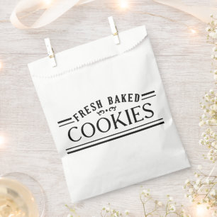 Vintage-Filigran-Kekse-Bäckerei-Emblem-Design Geschenktütchen