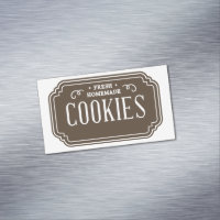 Vintage-Filigran-Kekse-Bäckerei-Emblem-Design