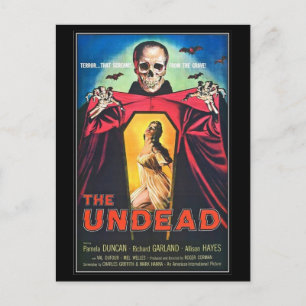 Vintage-Film-Horror - Postkarte