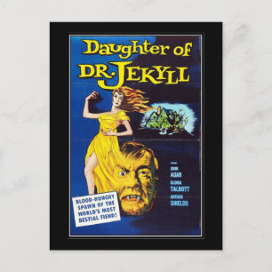 Vintage-Film-Horror - Postkarte