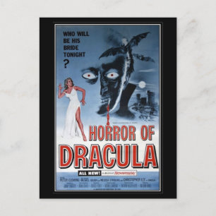 Vintage-Film-Horror - Postkarte