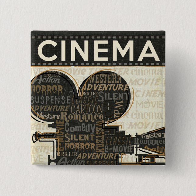 Vintage Film-Kamera Button (Vorderseite)
