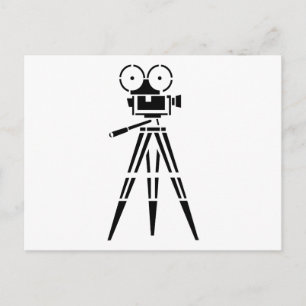 Vintage-Film Movie-Set-Kamera Postkarte