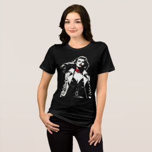 Vintage-Film-Noir-Femme-Fatale-T-Shirt Tri-Blend Shirt