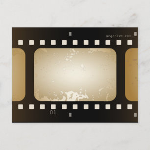 Vintage-Filmfoto-Filmstreifen-Film-Foto-Postkarte Postkarte