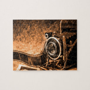 Vintage-Filmkamera -Fotografie Puzzle