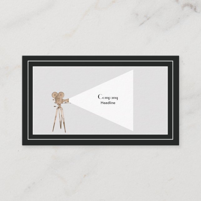 Vintage Filmkamera Visitenkarte