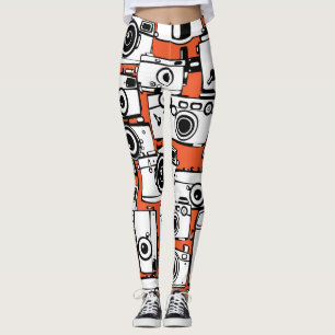 Vintage Filmkameras, nahtlos. Leggings