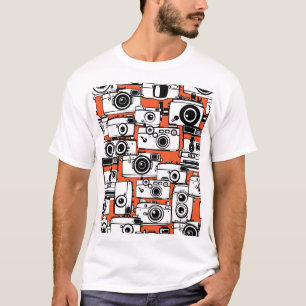 Vintage Filmkameras, nahtlos. T-Shirt