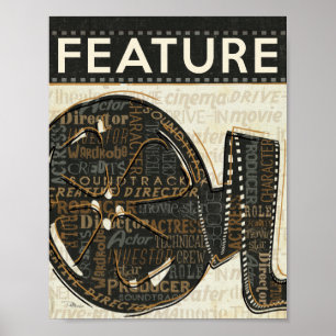 Vintage Filmrolle Poster