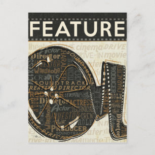 Vintage Filmrolle Postkarte