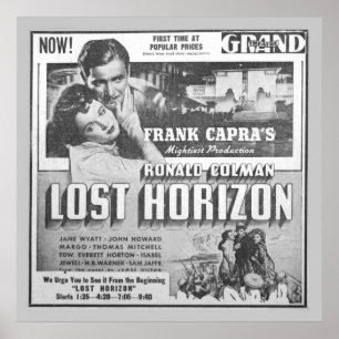 Vintage Filmwerbung für Ronald Colman Poster