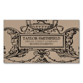 Vintage Fine Line-Visitenkarte Magnetische Visitenkarte
