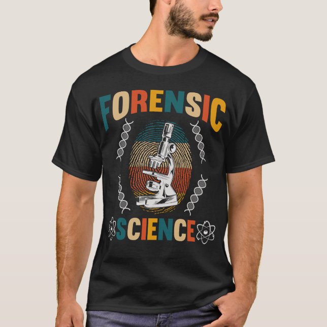 Vintage Fingerabdruckerkennung für forensische Wis T-Shirt (Vorderseite)