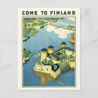 Vintage-Finnland-Postkarte Postkarte
