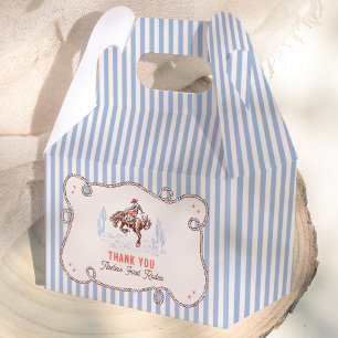Vintage First Rodeo Cowboy 1. Geburtstag Danke Geschenkschachtel