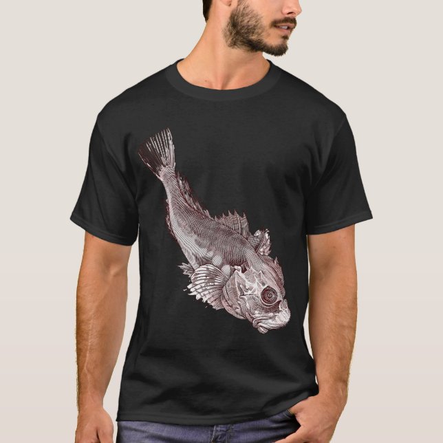 Vintage Fisch T-Shirt (Vorderseite)