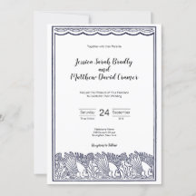 Vintage Fisch- und Wellen-Strandhochzeit