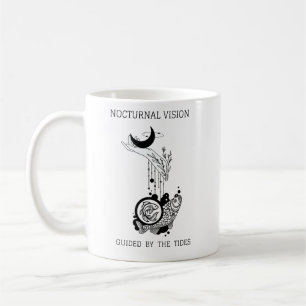 Vintage-Fische-Astrologie-Linienkunst Kaffeetasse