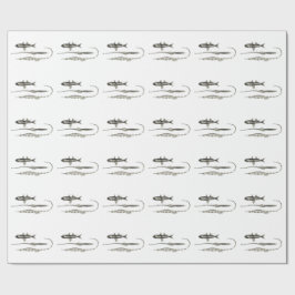 Vintage Fische der Wissenschafts-NZ - Rohr-und Geschenkpapier