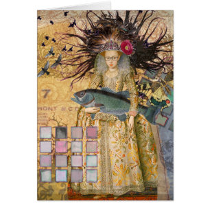 Vintage Fische Frau Gothic Klassiker