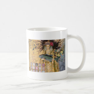 Vintage Fische Frau Gothic Klassiker Tasse