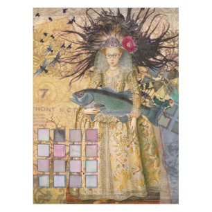 Vintage Fische Frau Gothic Klassiker Tischdecke