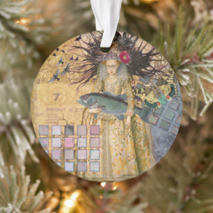 Vintage-Fische-Frau-Gotik-Klassiker  Ornament