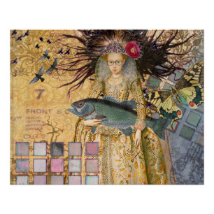 Vintage-Fische-Frau-Gotik-Klassiker Poster