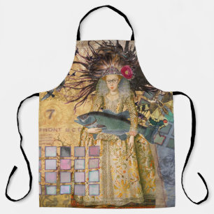 Vintage-Fische-Frau-Gotik-Klassiker Schürze