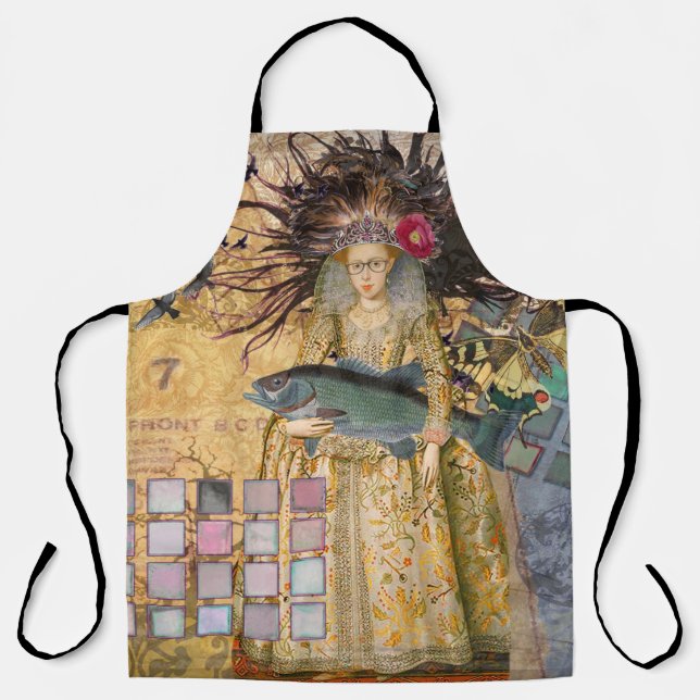 Vintage Fische Gotische Klassik Schürze (Vorderseite)