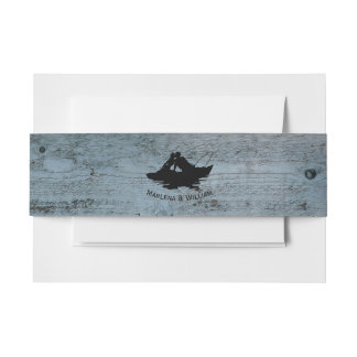 Vintage Fischen Einladungsbanderole