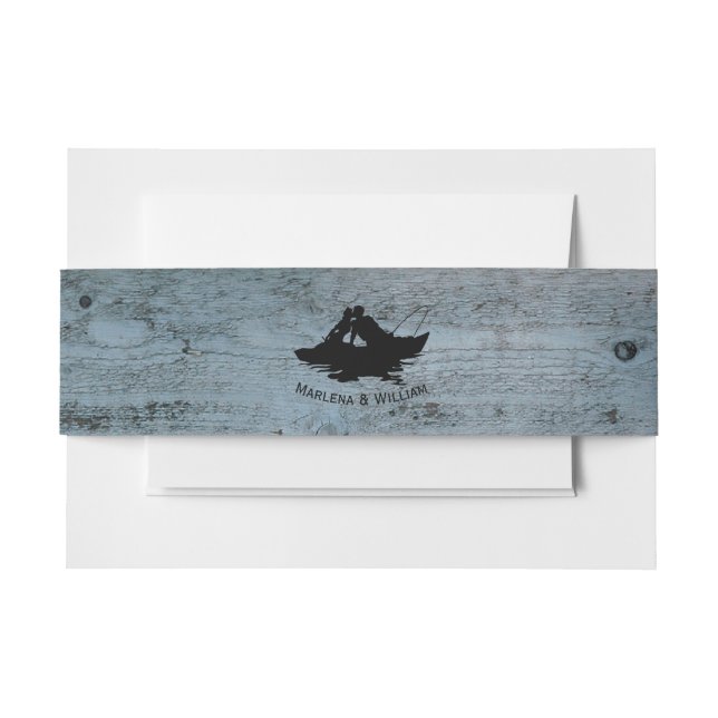 Vintage Fischen Einladungsbanderole (Vorderseite Beispiel)