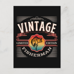VINTAGE FISCHER LIMITIERTE AUFLAGE POSTKARTE