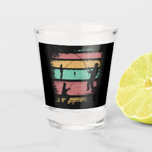 Vintage Fischerei Schnapsglas