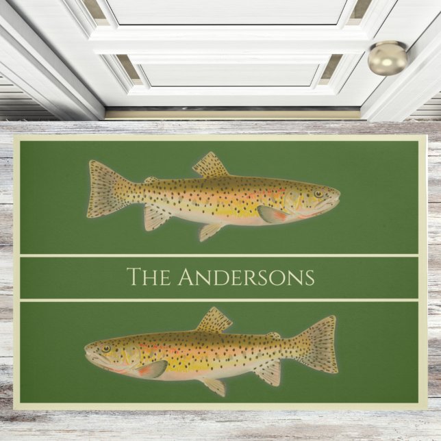Vintage Fischforelle Fußmatte (Von Creator hochgeladen)