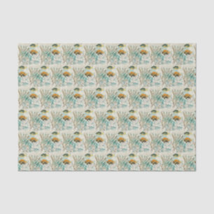 Vintage Fischkollage Seidenpapier