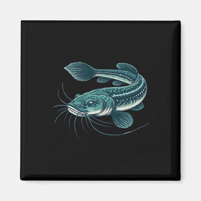 Vintage-Fischkunstwerk Wandelwels  Magnet (Vorne)